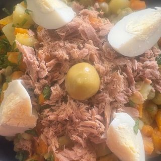 Plat salade au vapeur