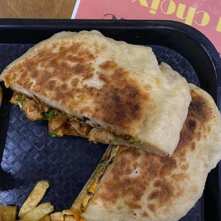 Chapati escalope pané