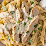 Pâte sauce blanche poulet/escalope