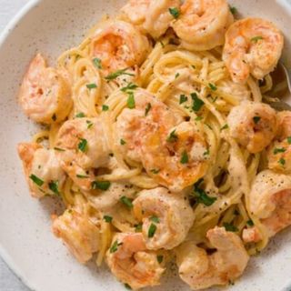 Pâte sauce blanche Crevettes 