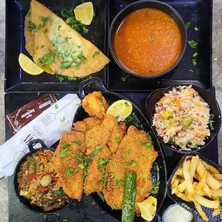 Plat Escalope Panné( صحن إسكالوب مبطن)