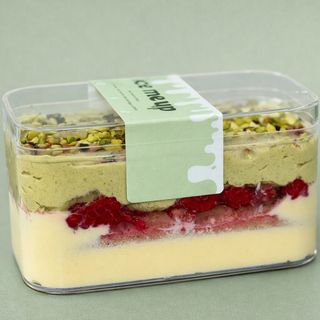 Tiramisu pistache framboise