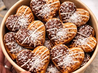Bounty waffle hearts