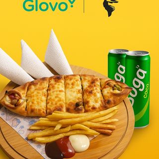 Baguette farcie mixte XL + Frittes + 02 canette au choix 