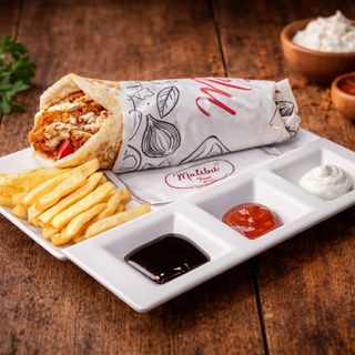 Sandwich naan cordon bleu