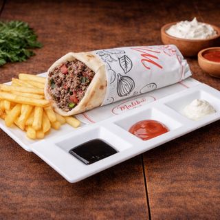 Sandwich naan viande hachée