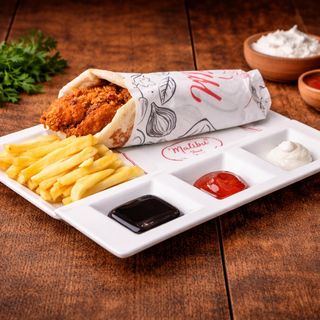 Sandwich naan crispy chicken