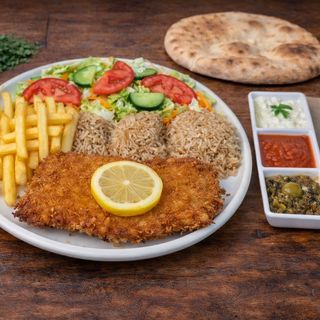 Plat escalope panée