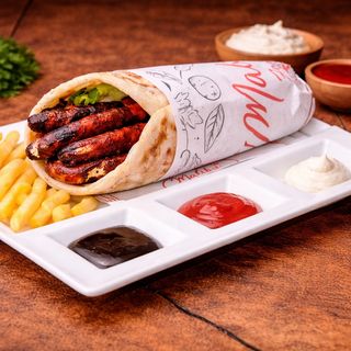 Sandwich naan merguez