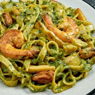 Tagliatelle Pesto Crevettes