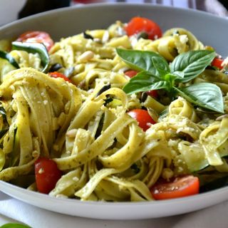 Tagliatelle Pesto Légumes