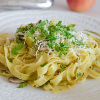 Tagliatelle Pesto Champignons