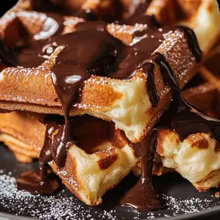 Gaufre chocolat blanc morjene