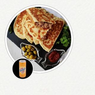 Chapati thon jambon mozzarella + boisson