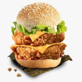 Burger twice