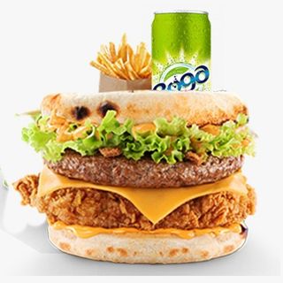 Menu burger naan dynamite