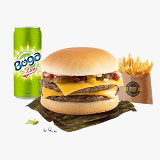 Menu burger double chesse