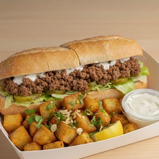 Sandwich viande haché