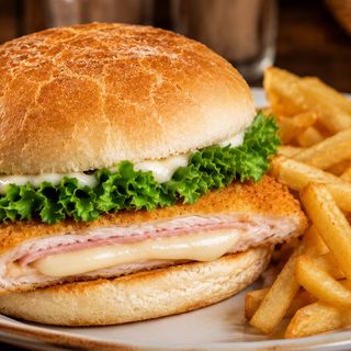 Burger cordon bleu