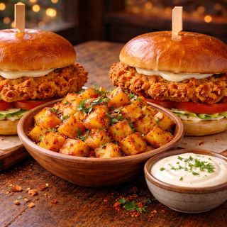 Double burger crispy