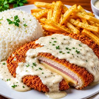 Plats cordon bleu à la crème fraîche