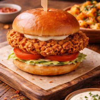 Burger crispy  spécial