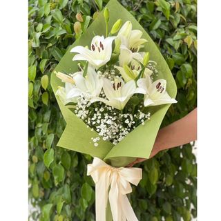 Bouquet lys vert