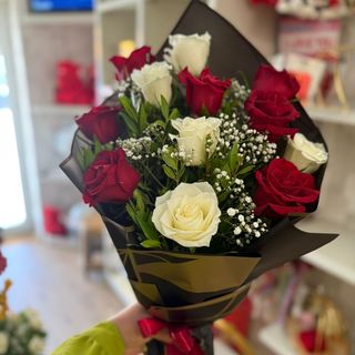 Bouquet rouge et blanc