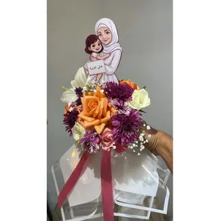 Articial and natural flowers for mother's day 1