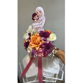 Articial and natural flowers for mother's day 1