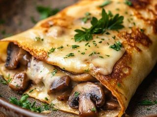 Crêpes Poulet A La Crème
