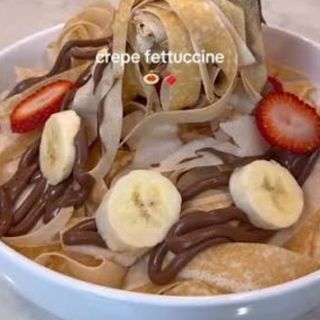 Crêpes spaghetti sucrée