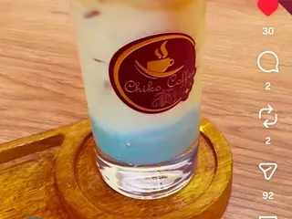 Ice bleu coffee