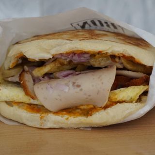 Chappati Omlette Mozzarella
