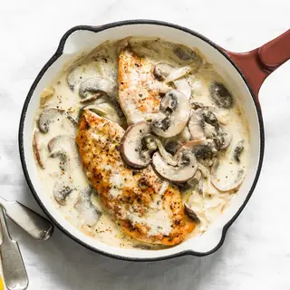 Escalope sauce champignon