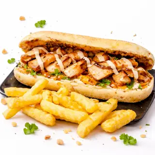 Pain spécial escalope de poulet grillée