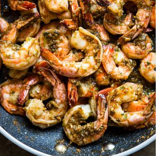 Crevettes sautées ou panée ou grillé