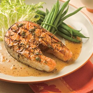 Saumon sauce blanche ou grillé
