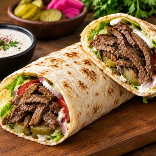 Sandwich w noss shawarma viande
