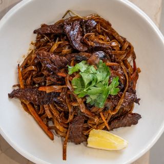 Thai style beef noodles