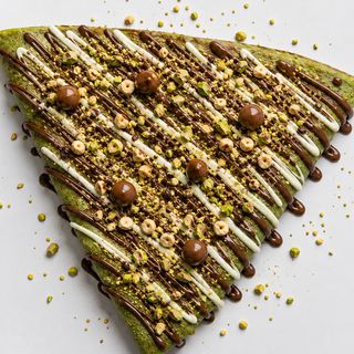 Crêpe green gold