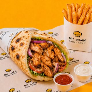 Naan Poulet Mariné