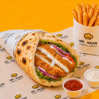 Naan Escalope Pané