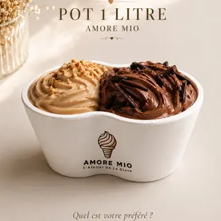 1l Crème Glacée Artisanale et sorbet plein fruit