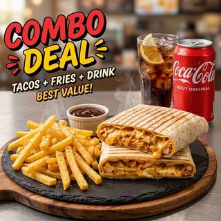 Combo tacos & coca -cola