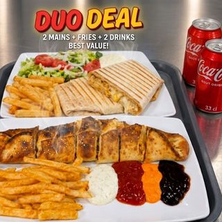 Combo tacos + baguette farcie & 2 Boissons