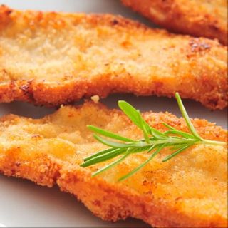 Escalope de poulet panne