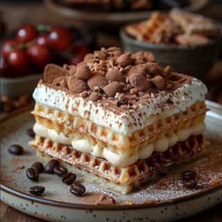 Gaufre tiramisu