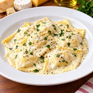 Ravioli 4 fromages à la crême