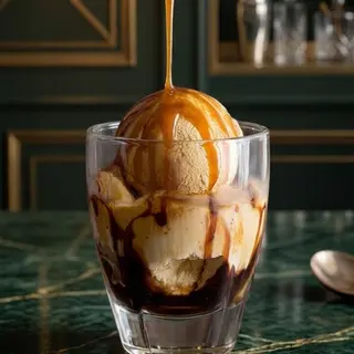 Affogatto caramel
